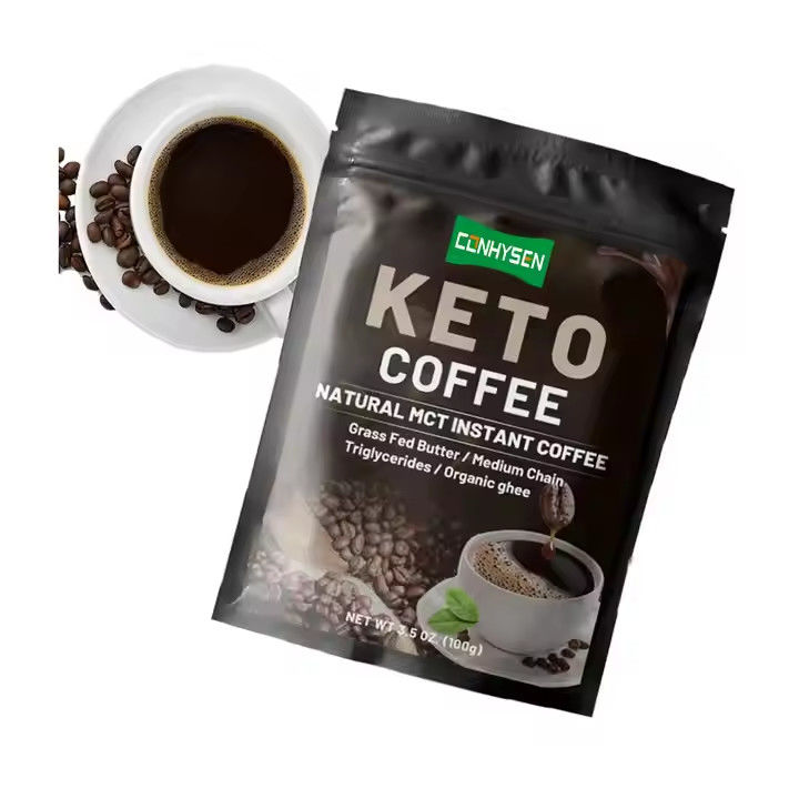 Nhãn hiệu riêng Keto Slimming Coffee Lose Weight Chế độ ăn uống Kiểm soát MCT Thay thế bữa ăn Thực phẩm ngay lập tức