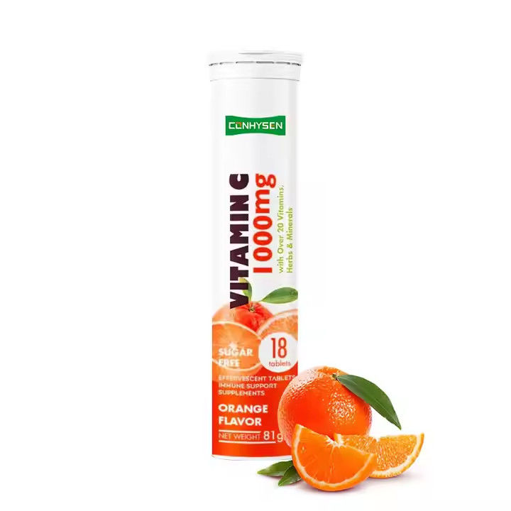 OEM ODM Vitamin C Bảng thuốc sôi 1000mg Hơn 20 vitamin thảo mộc khoáng chất Hỗ trợ miễn dịch