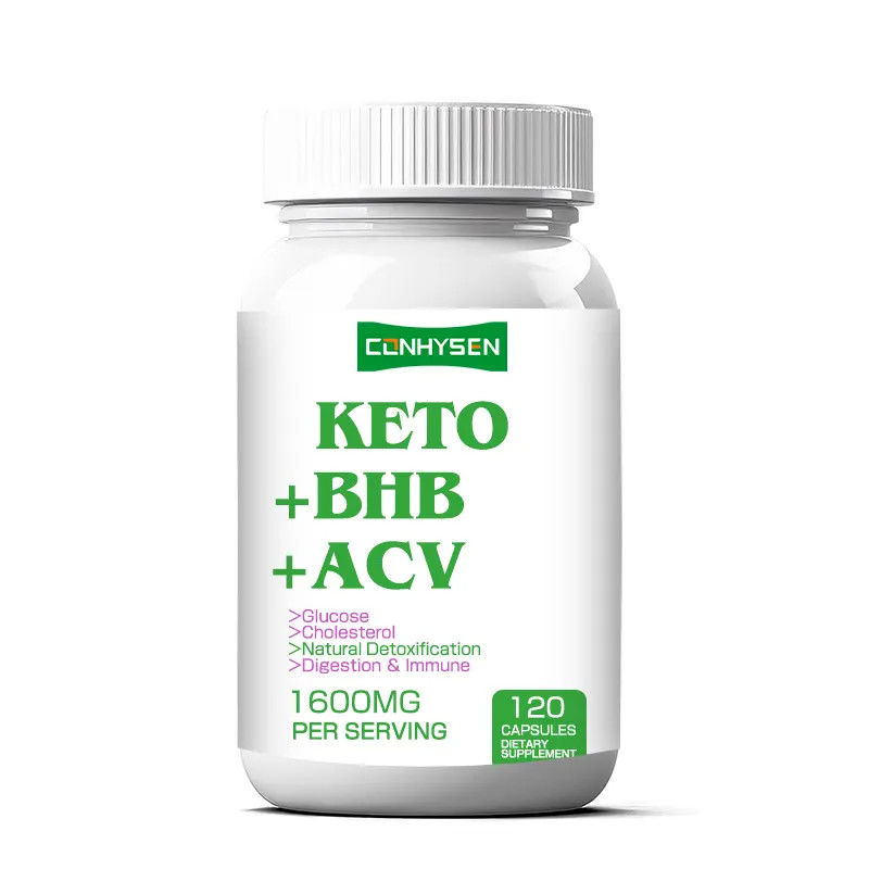 OEM ODM Keto Capsules Giảm cân giàu BHB ACV hỗ trợ quản lý cơ thể bán buôn