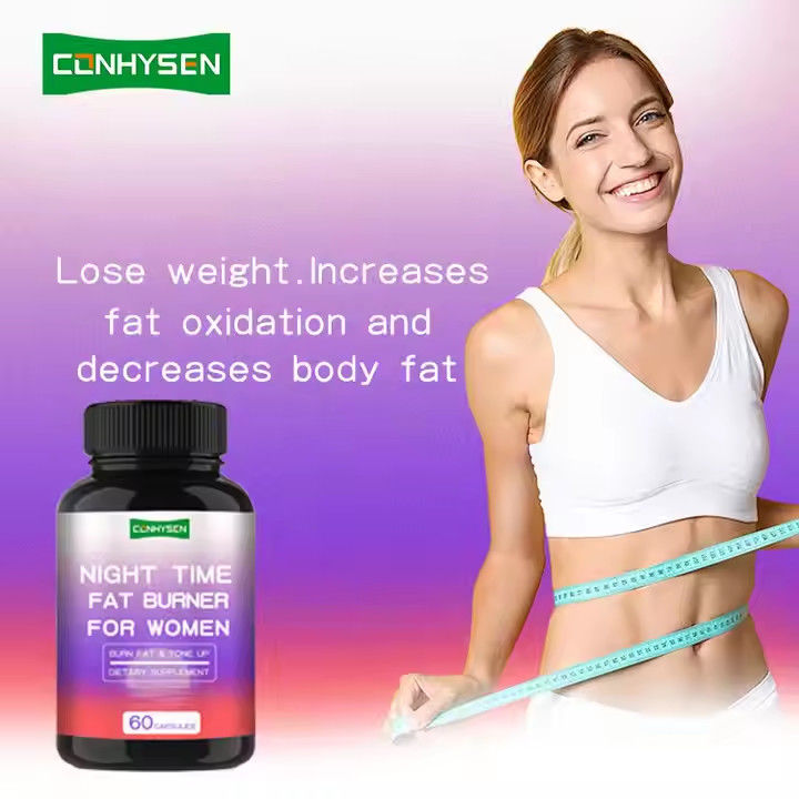 Phụ nữ chất béo đốt cháy viên nang hỗ trợ giảm cân đêm thời gian Slim cơ thể viên nang FDA chấp thuận