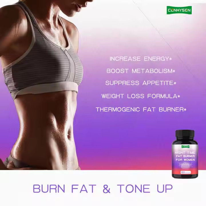 Phụ nữ chất béo đốt cháy viên nang hỗ trợ giảm cân đêm thời gian Slim cơ thể viên nang FDA chấp thuận
