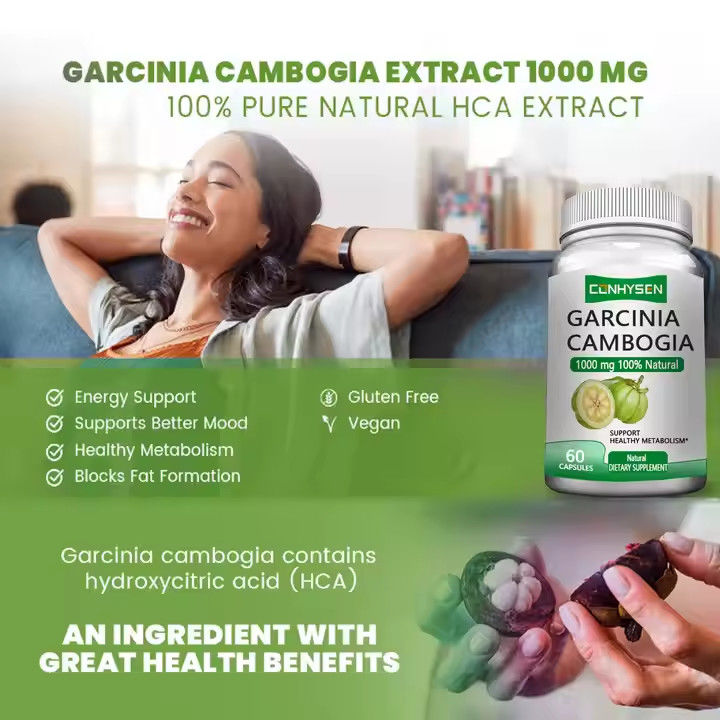 Chặn chất béo Giảm cân Garcinia Cambogia viên nang để sản xuất trao đổi chất cân bằng tâm trạng