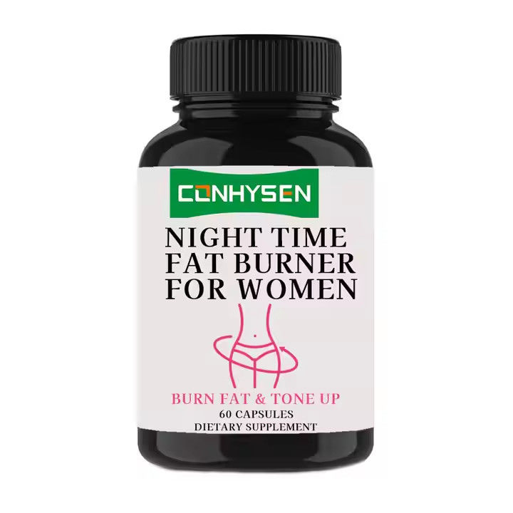 OEM Night Time Fat Burner Capsules Phụ nữ Detox Giảm cân cộng với bổ sung thuốc ức chế sự thèm ăn