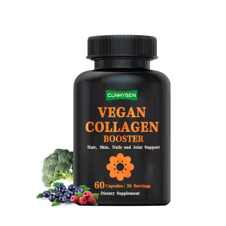 Các viên nang bổ sung collagen thực vật để hỗ trợ tăng trưởng tóc da mịn