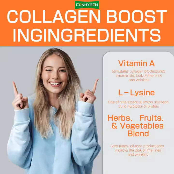 Các viên nang bổ sung collagen thực vật để hỗ trợ tăng trưởng tóc da mịn