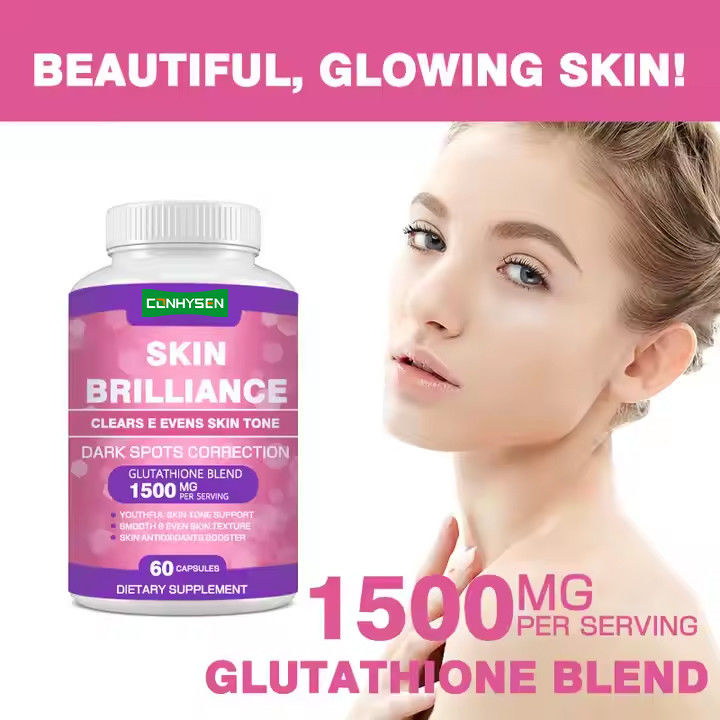 Skin Brilliance Capsules For Whitening Support Dark Spots Thuốc bổ sung chăm sóc da 60 viên