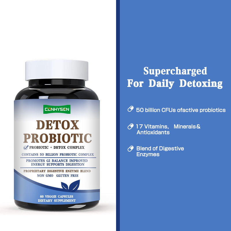 Các viên Probiotic Detox Custom cao cấp cải thiện mức năng lượng được xây dựng cho phụ nữ và nam giới