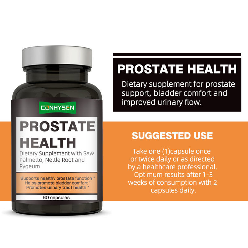 Best Selling Prostate Health Capsules Promotes Urinary Tract Health with Saw Palmetto Berry Extract