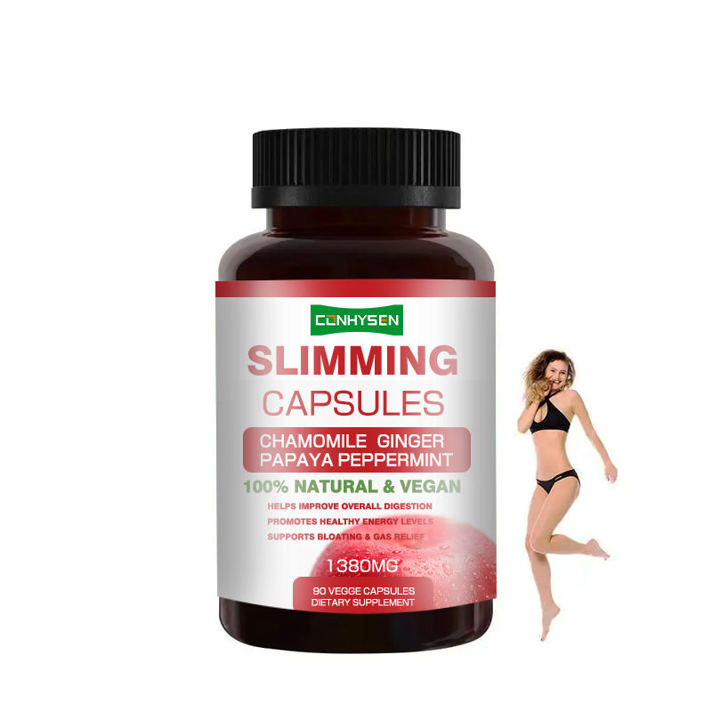Các viên nang giảm cân 100% thuần chay trực tiếp của nhà máy với Camomile Ginger giúp cải thiện tiêu hóa tổng thể