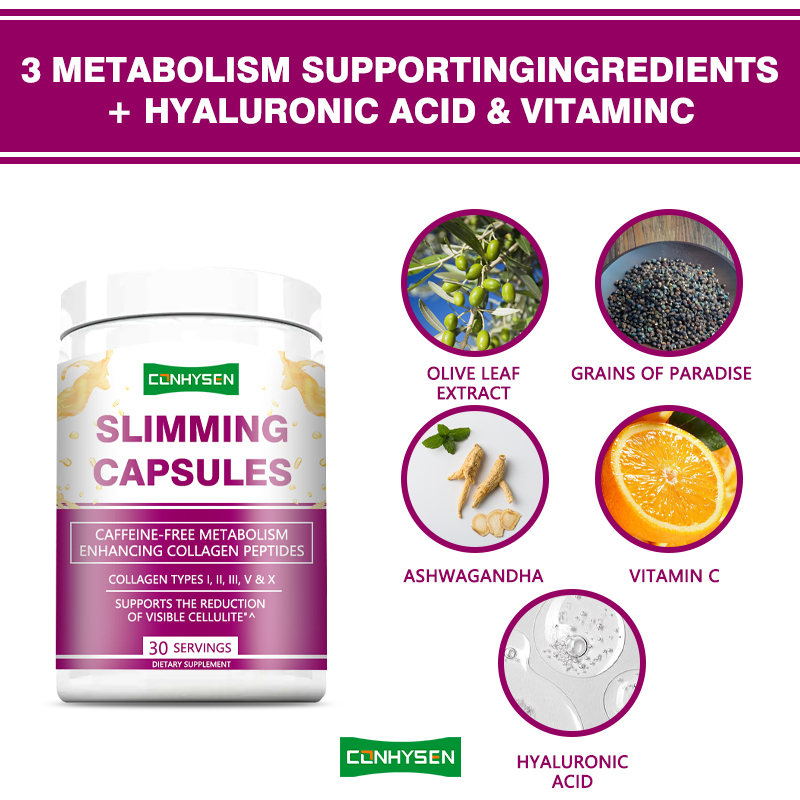 Viên nang giảm cân từ nhà sản xuất thực phẩm bổ sung, tăng cường peptide collagen 5 loại collagen