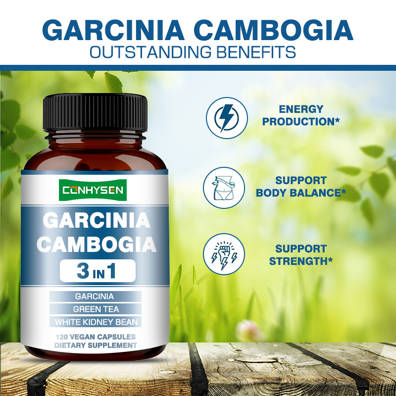 Viên nang Garcinia Cambogia tùy chỉnh cao cấp, Bổ sung Đậu thận trắng để sản xuất năng lượng