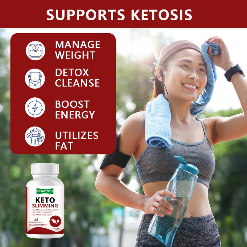 Keto Capsules for Weight Control Bhb Ketones chất đốt béo cho phụ nữ Thuốc giảm cân