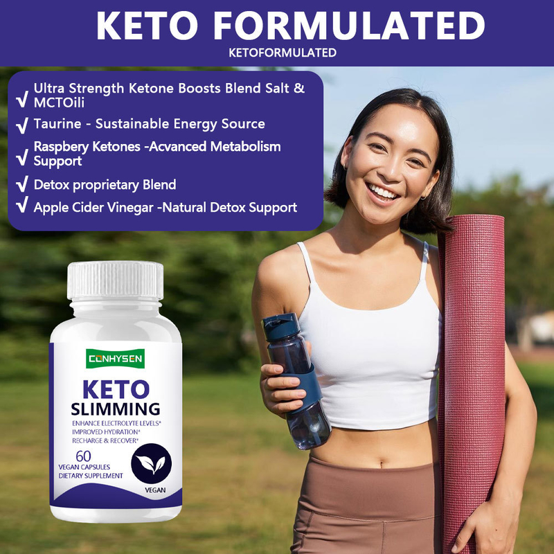 Viên nang giảm cân KETO Slim tùy chỉnh cao cấp, sản phẩm sức khỏe, quản lý cân nặng, viên nang Keto