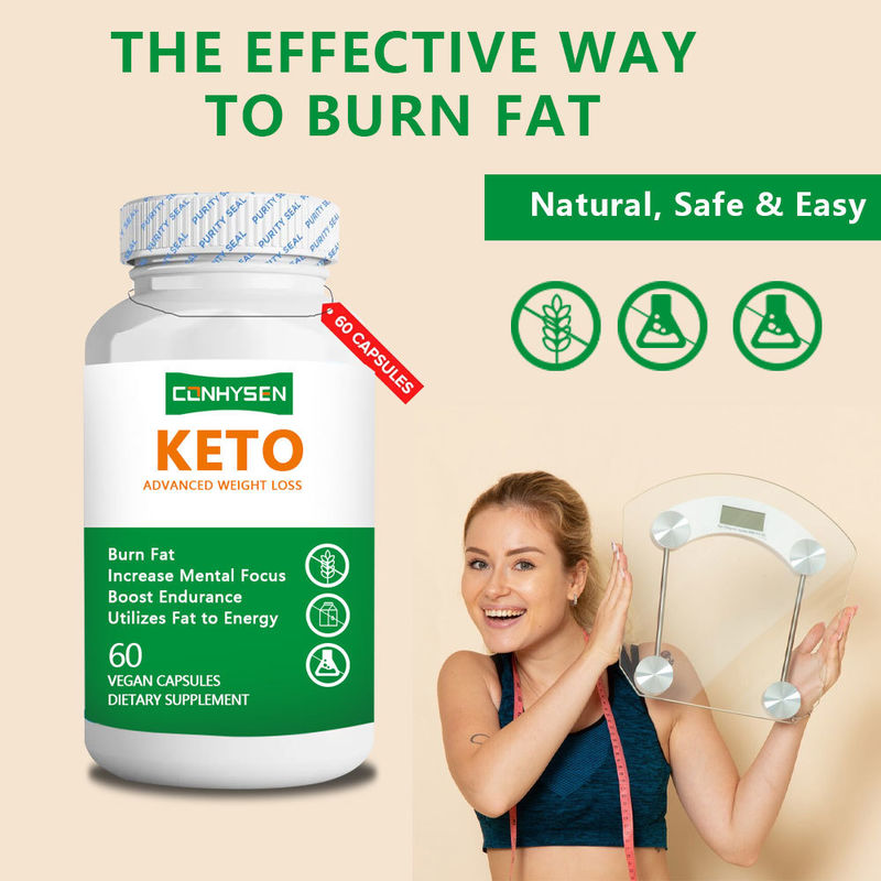 Nhà máy cung cấp sử dụng chất béo để năng lượng KETO viên nang giảm cân tự nhiên an toàn viên nang