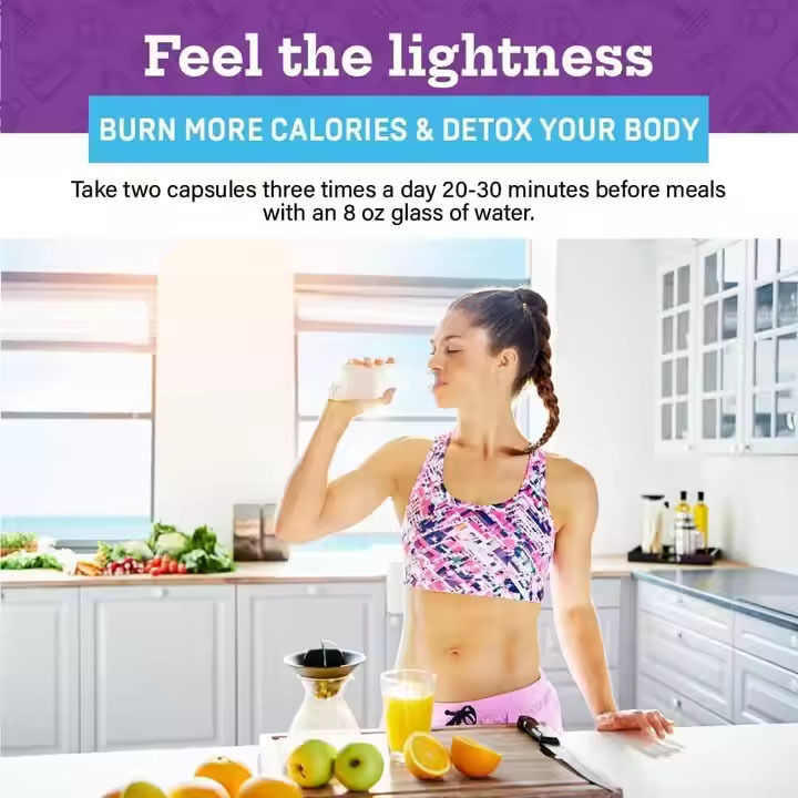 Ứng dụng đốt mỡ thực vật cao cấp với Garcinia Cambogia L-Carnitine Tăng sự trao đổi chất Giảm sự thèm ăn Detox Energize