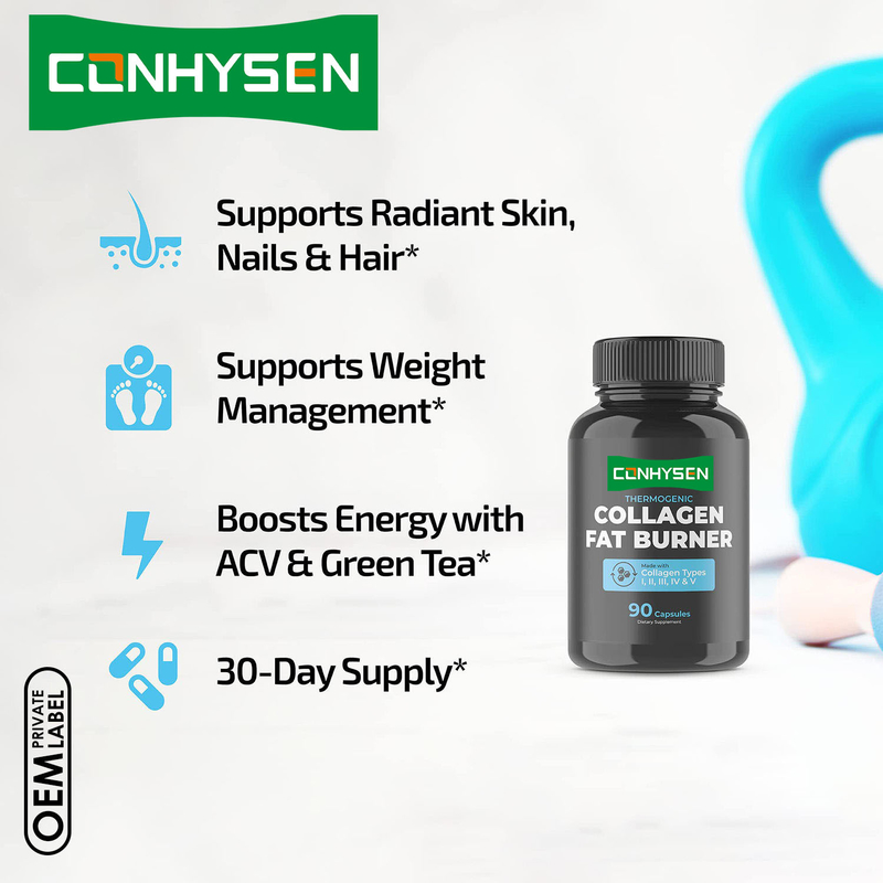 Viên nang Peptides Collagen Đa Dạng Tùy Chỉnh Bổ sung Giảm cân Viên uống ức chế sự thèm ăn cho người lớn Viên uống Collagen Chống lão hóa