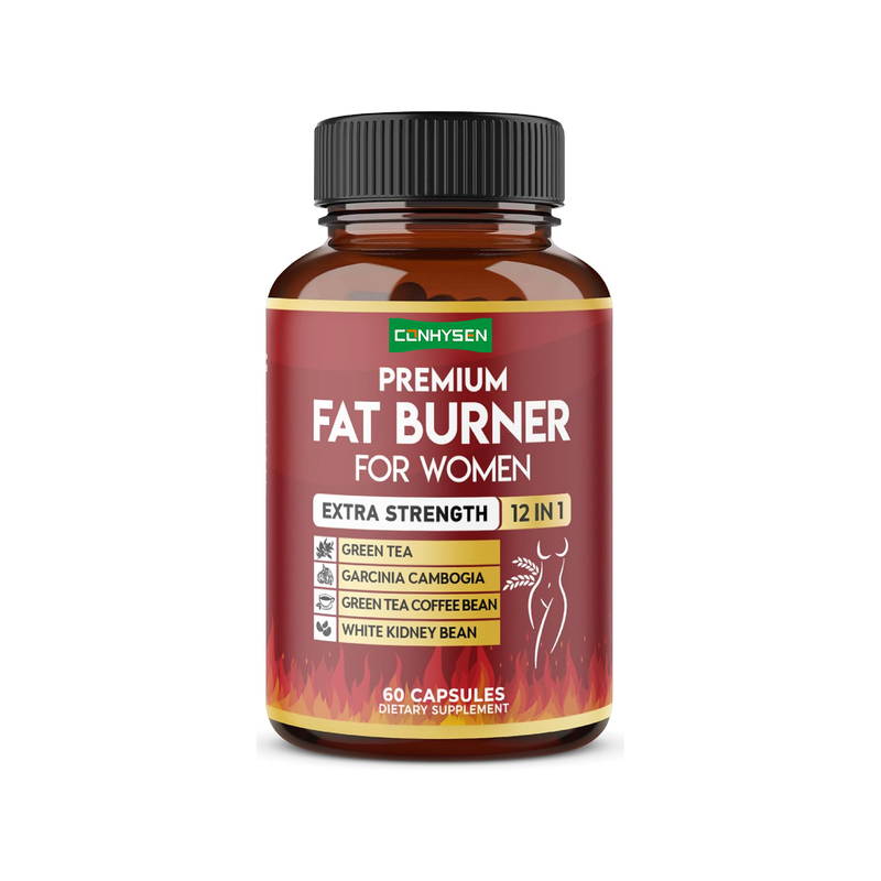 Viên nang giảm cân 12 trong 1 Extra Strength dành cho phụ nữ, thuần chay, với trà xanh, Garcinia Cambogia, đậu thận trắng, hỗ trợ trao đổi chất và tiêu hóa