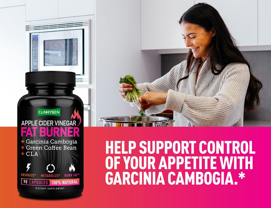 Apple Cider Vinegar Fat Burner với Garcinia Cambogia Green Coffee Bean Keto Paleo thân thiện Kiểm soát sự thèm ăn Hỗ trợ trao đổi chất