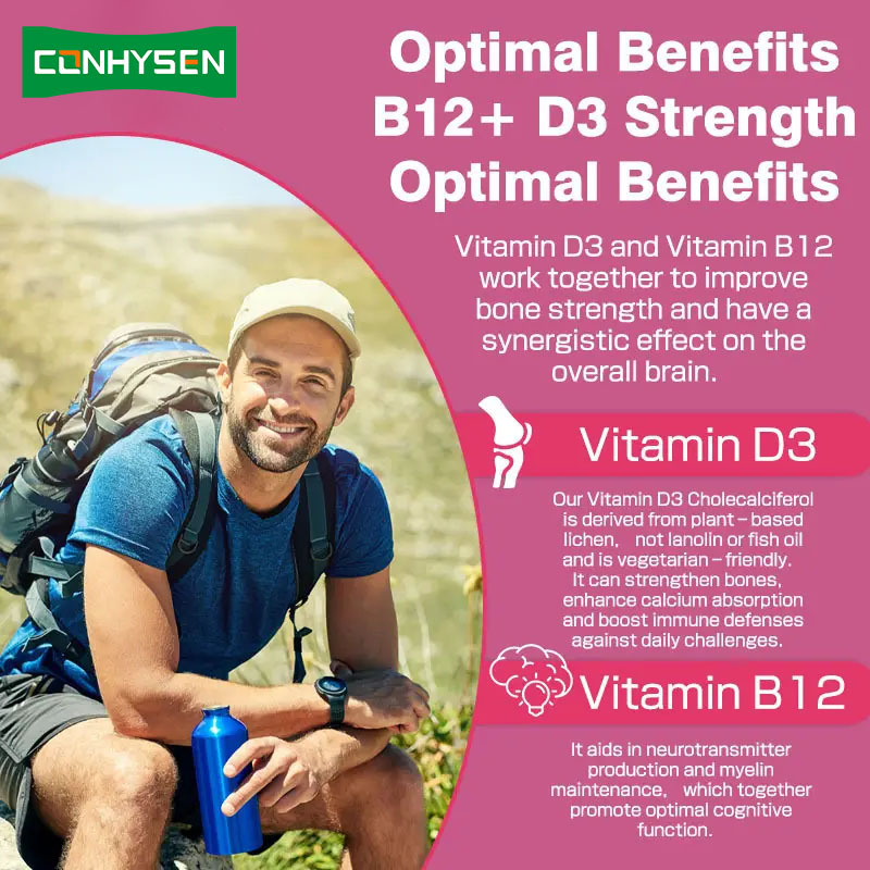 Kẹo dẻo Vitamin B12 Nhãn riêng Tăng cường Năng lượng Thúc đẩy Sức khỏe Tim mạch Duy trì Sức khỏe Tổng thể Cung cấp Tự nhiên
