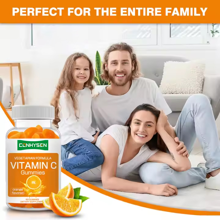 Vitamin C Chiết xuất trái cây cam kẹo cao su Tóc khỏe mạnh & giải quyết nguy cơ tim mạch Vitamin C kẹo cao su