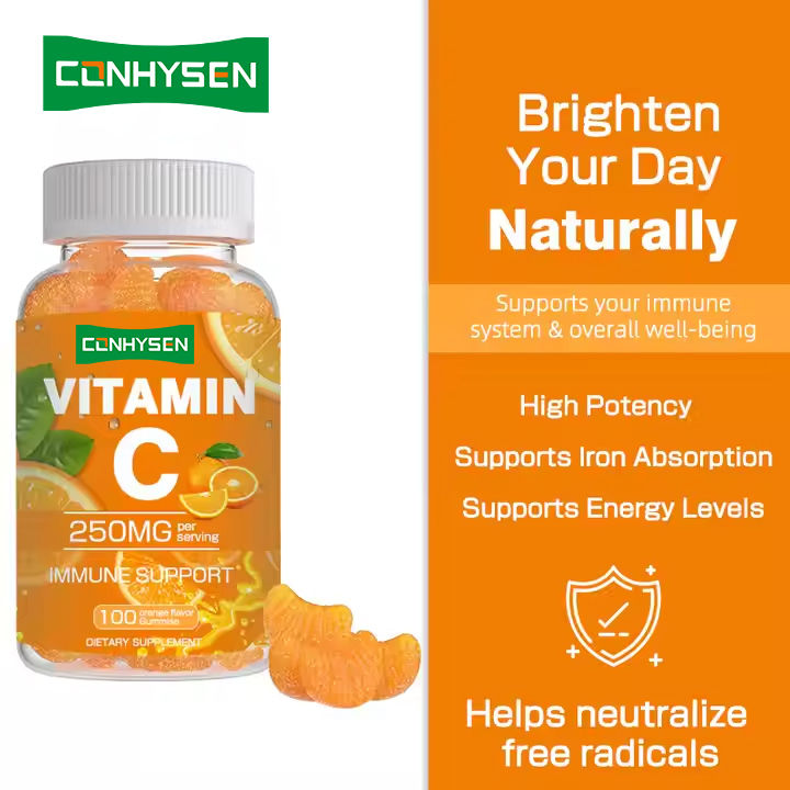 Kẹo dẻo Vitamin C Tăng cường Hệ miễn dịch Thực phẩm bổ sung Vitamin cho người lớn Kẹo Vitamin C