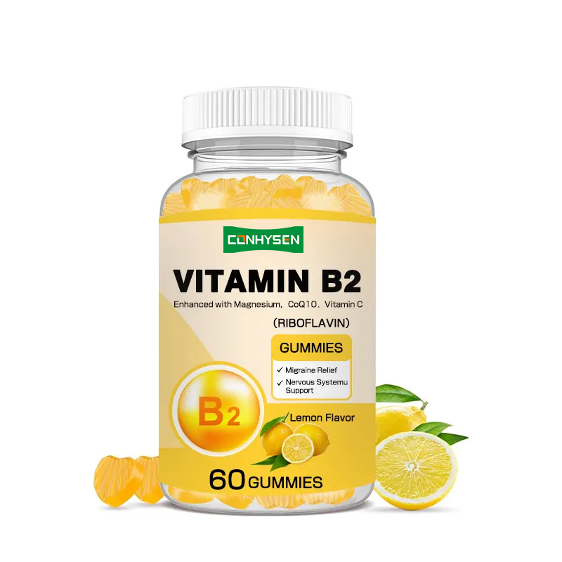 Kẹo dẻo Vitamin B2 Tăng cường trao đổi chất, hỗ trợ da, bảo vệ mắt và tế bào, thân thiện với người ăn chay Riboflavin