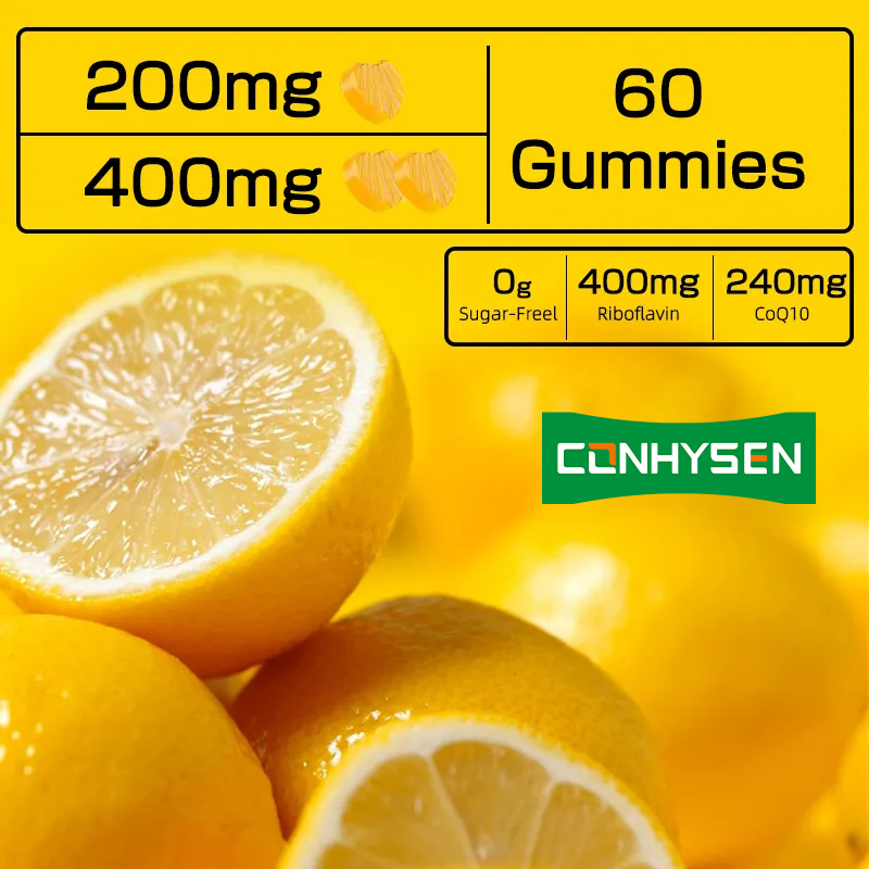 Kẹo dẻo Vitamin B2 Tăng cường trao đổi chất, hỗ trợ da, bảo vệ mắt và tế bào, thân thiện với người ăn chay Riboflavin