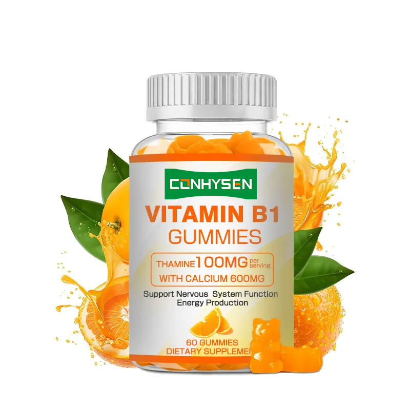 Nhãn hiệu riêng Vitamin B1 kẹo cao su Tăng năng lượng Thúc đẩy sức khỏe tim Thúc đẩy sức khỏe tổng thể