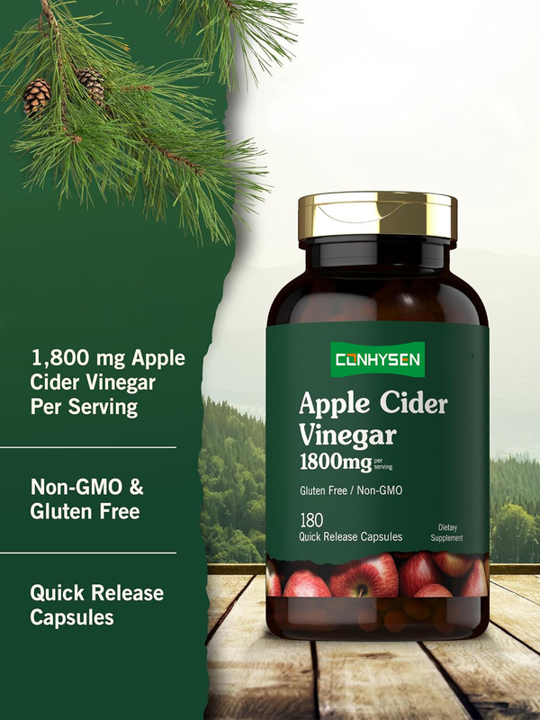 OEM Nhãn hiệu riêng Thuốc giảm cân cơ thể Thuốc bổ sung ACV với vitamin & kẽm