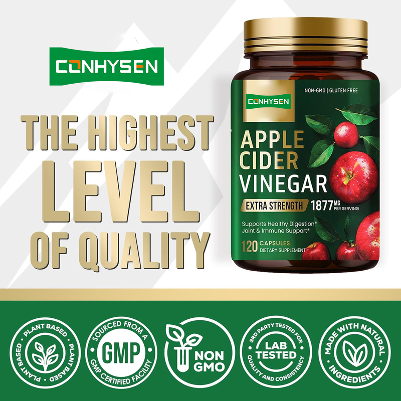 Viên nang ACV Ketone Tự nhiên OEM Giảm cân Hữu cơ Không đường Bụng phẳng Kẹo dẻo giảm cân giấm táo Chất xơ