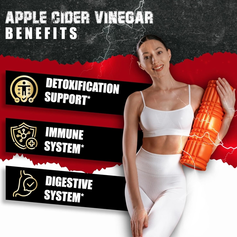 Phức hợp Giấm Táo 7 trong 1 với Nghệ, Gừng, Ketones Mâm Xôi Hỗ Trợ Giải Độc, Miễn Dịch, Sức Khỏe Tiêu Hóa