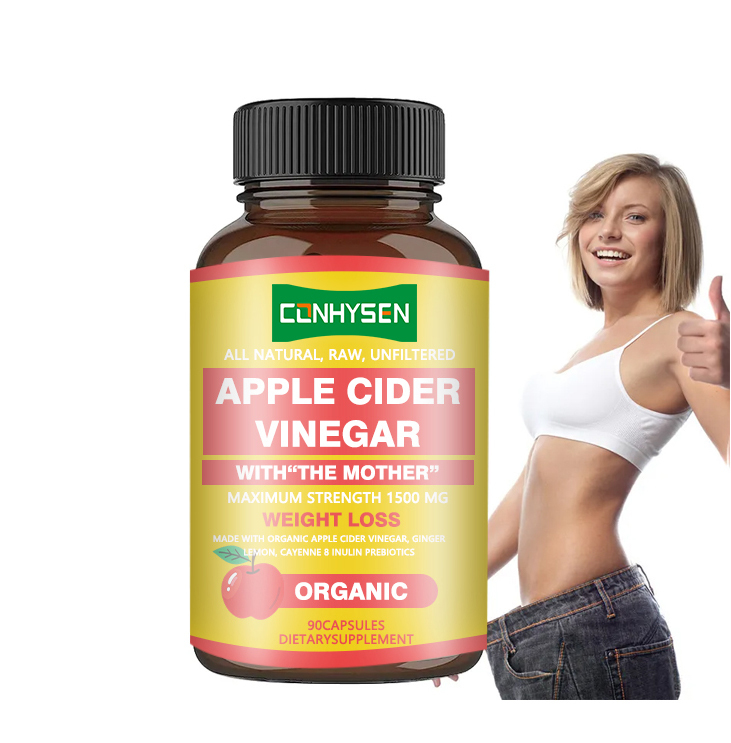 Viên nang giấm táo MOQ thấp với The Mother, hàm lượng tối đa 1500mg, viên nang giảm cân