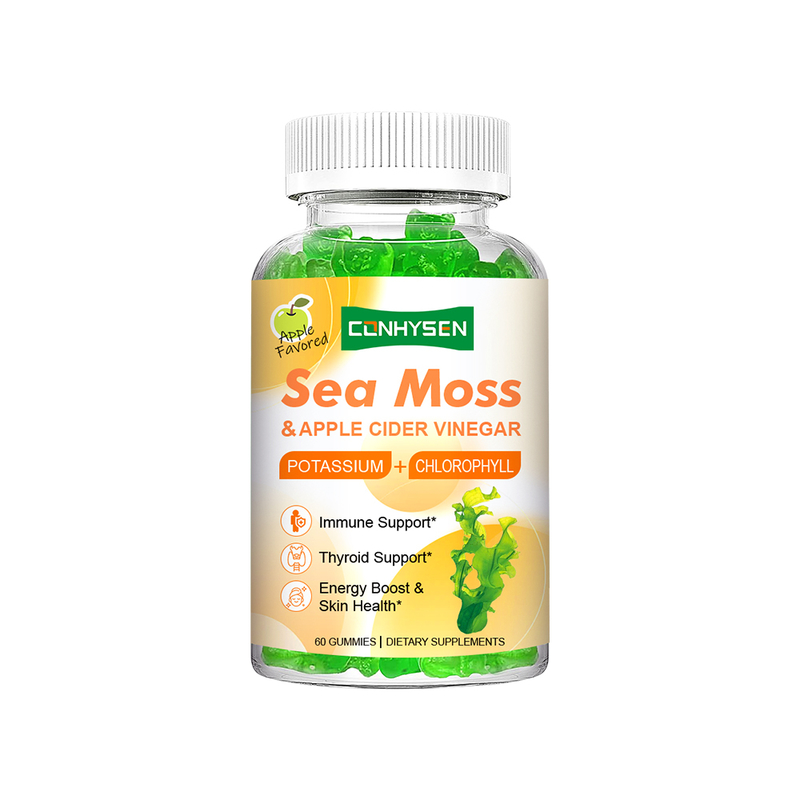 8-In-1 Sea Moss Gummies miễn dịch và hỗ trợ tuyến giáp Nhà máy tùy chỉnh