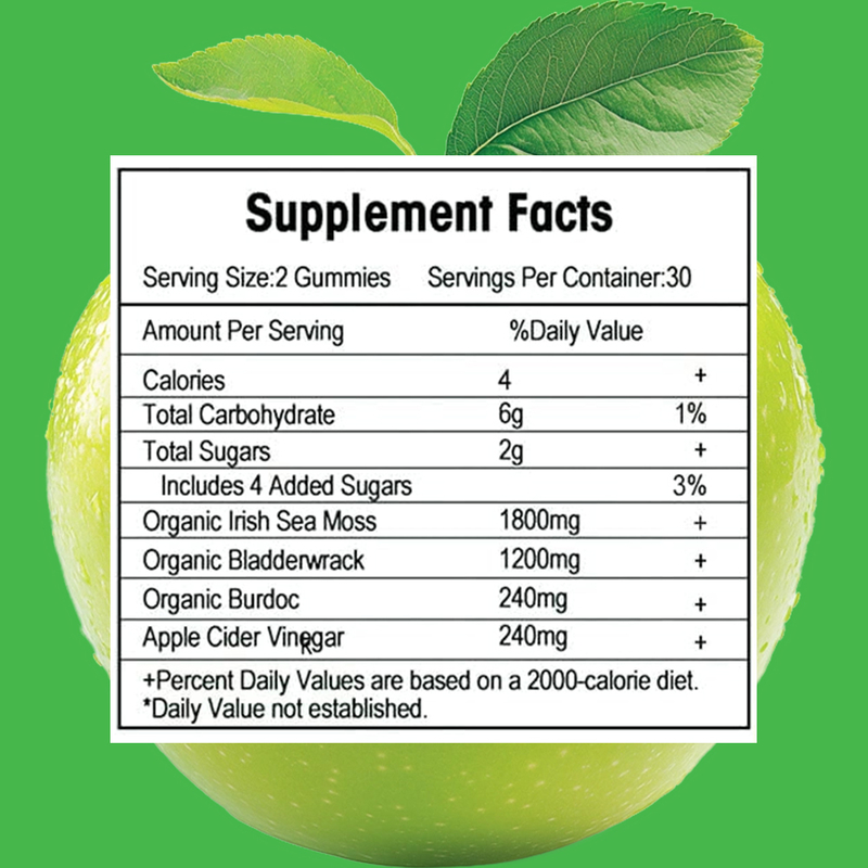OEM/ODM Custom Organic Sea Moss Gummies kẹo hỗ trợ khớp xương khỏe mạnh