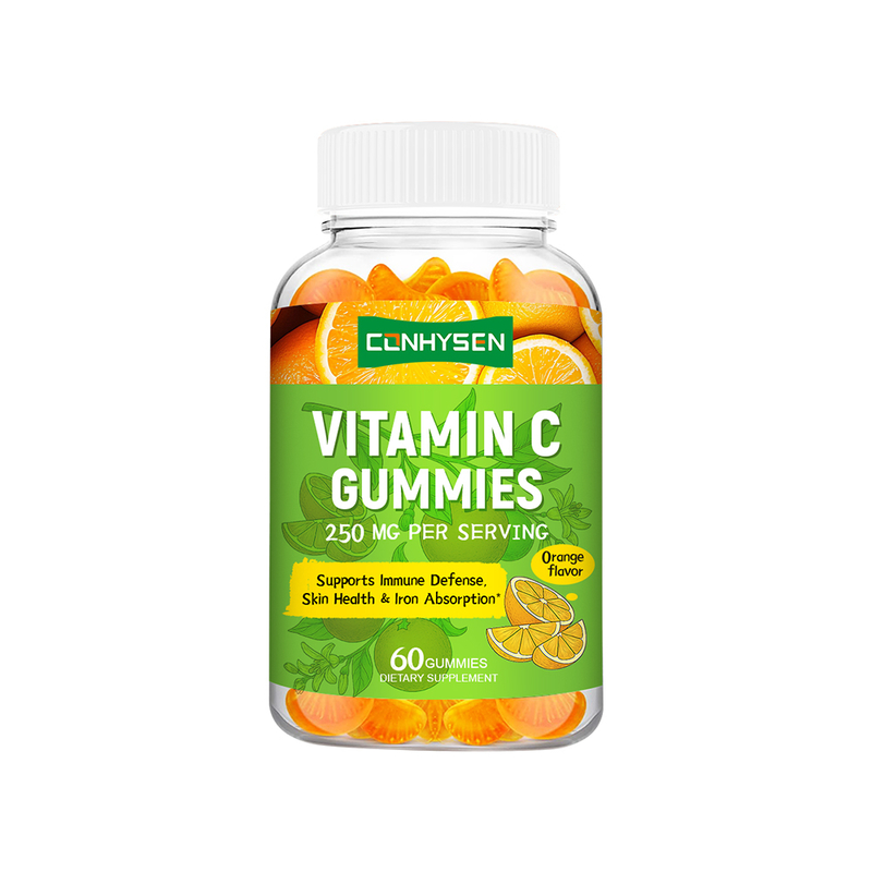 Vitamin C Gummies Natural Orange Flavor Factory bán buôn hỗ trợ năng lượng tim