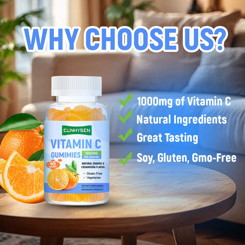Hỗ trợ tùy chỉnh nhà máy kẹo dẻo Vitamin C Sản phẩm làm đẹp da khỏe mạnh
