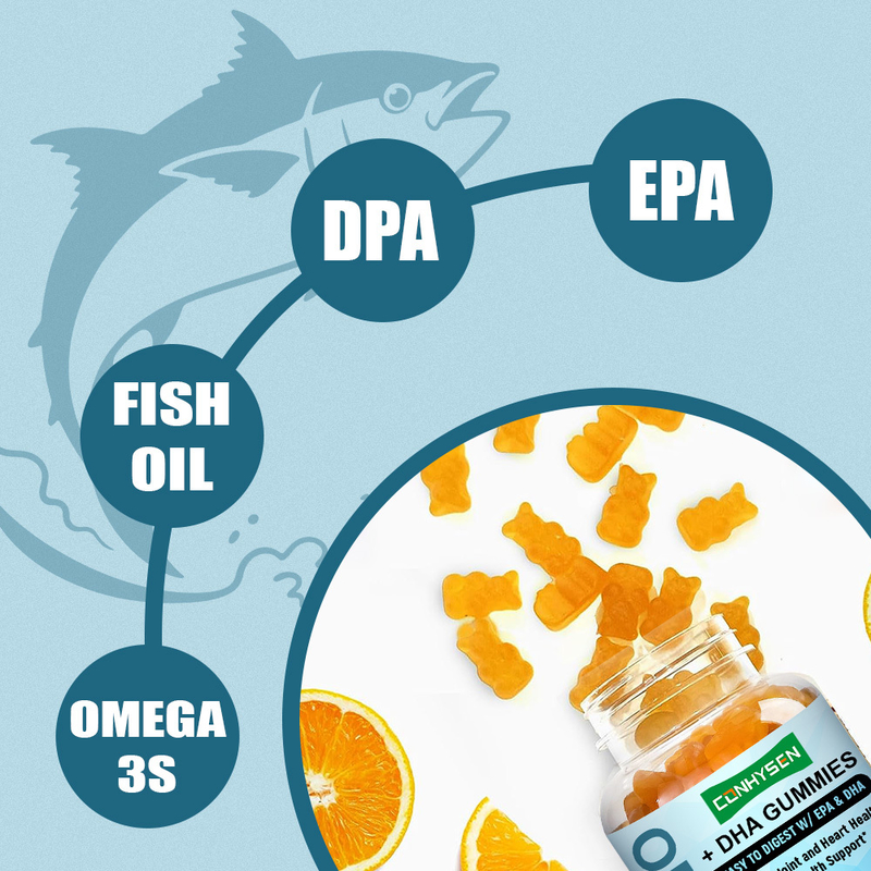 Nhà máy cung cấp Kẹo dẻo Omega 3 vị Cam giúp tăng cường sức khỏe não bộ và mắt