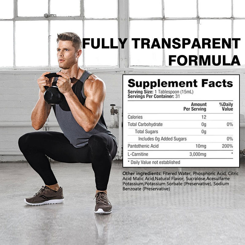 Nhập khẩu L-Carnitine Liquid Shots thúc đẩy chuyển hóa chất béo và sản xuất năng lượng