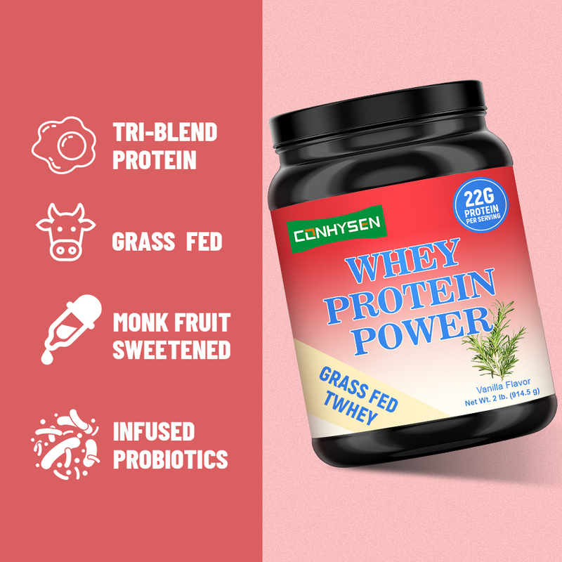 Whey Protein Power Grass Feed Tri Blend Protein Hỗ trợ tăng trưởng cơ bắp