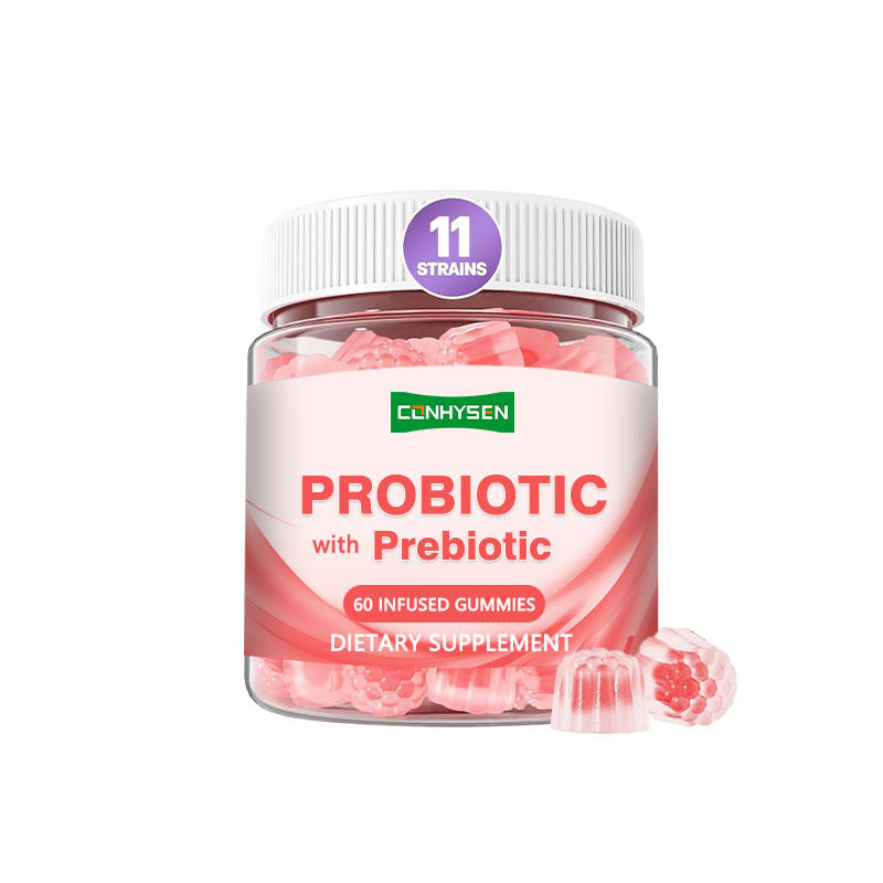 OEM/ODM 4g Prebiotics Probiotics Gummies 60 Billion CFU Immunity Booster Thức khỏe ruột Tăng cường sức khỏe ruột với tính chất chống oxy hóa Người lớn