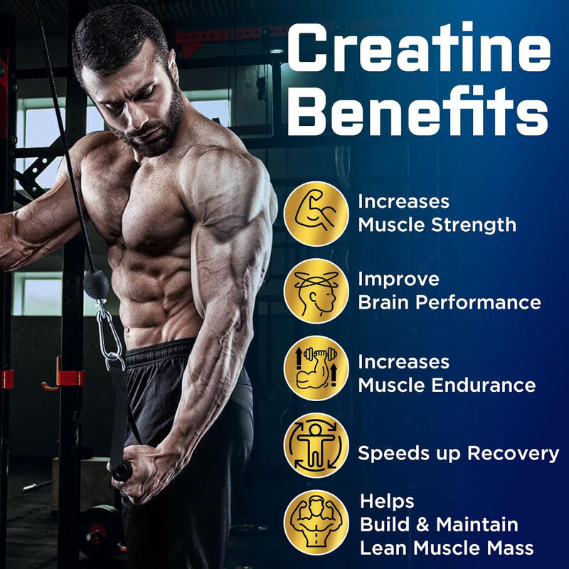 Thể thao tùy chỉnh trước khi tập luyện tăng trưởng cơ Creatine Monohydrate Gummies Tăng khối lượng cơ Creatine Gummy Supplement