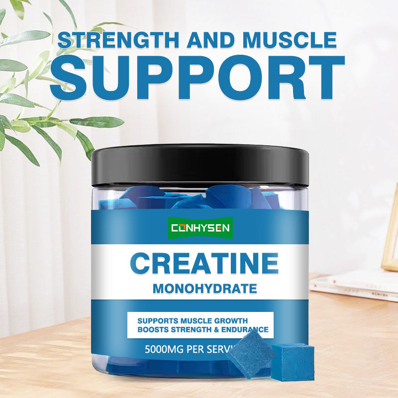 Custom Sport Creatine Monohydrate Gummies Pre-workout Thuốc tăng trưởng cơ bắp cho người lớn Tăng năng lượng Creatine bổ sung