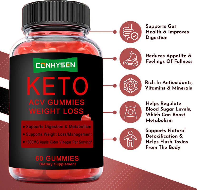 Kẹo giấm táo ACV Keto dành cho người lớn, bổ sung vitamin folate hỗ trợ sức khỏe đường ruột & tăng cường trao đổi chất