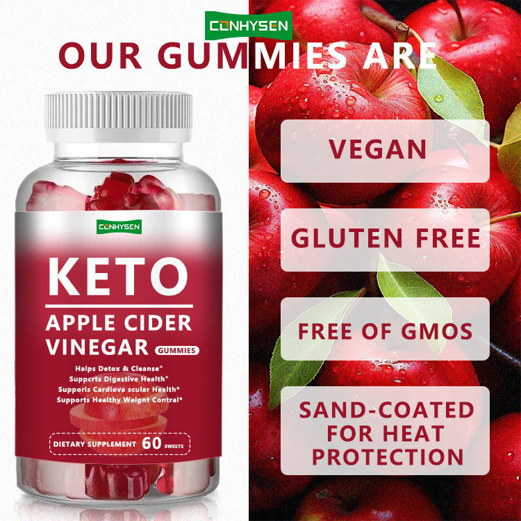 Hot Seller Private Label KETO Gummy Energy Fat Burner Slimming Apple Cider Vinegar Keto Gummies KETO Gummies Không đường
