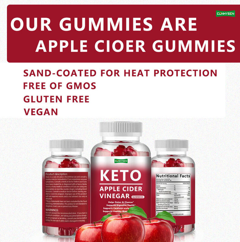 Hot Seller Private Label KETO Gummy Energy Fat Burner Slimming Apple Cider Vinegar Keto Gummies KETO Gummies Không đường
