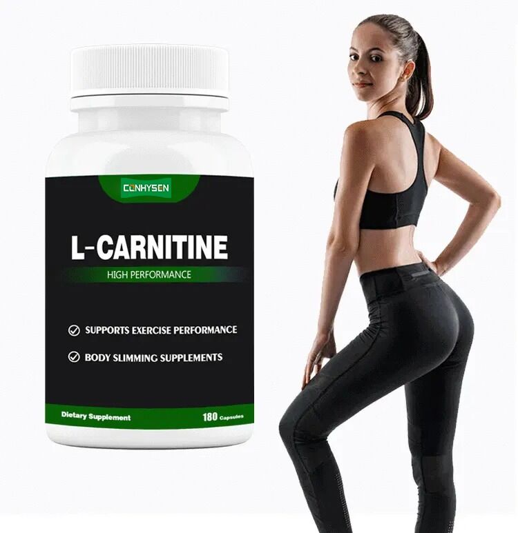 Nhãn riêng bổ sung chế độ ăn uống L-Carnitine Fumarate Lá sen giảm cân Giảm cân L-Carnitine viên nang chất xơ chế độ ăn uống