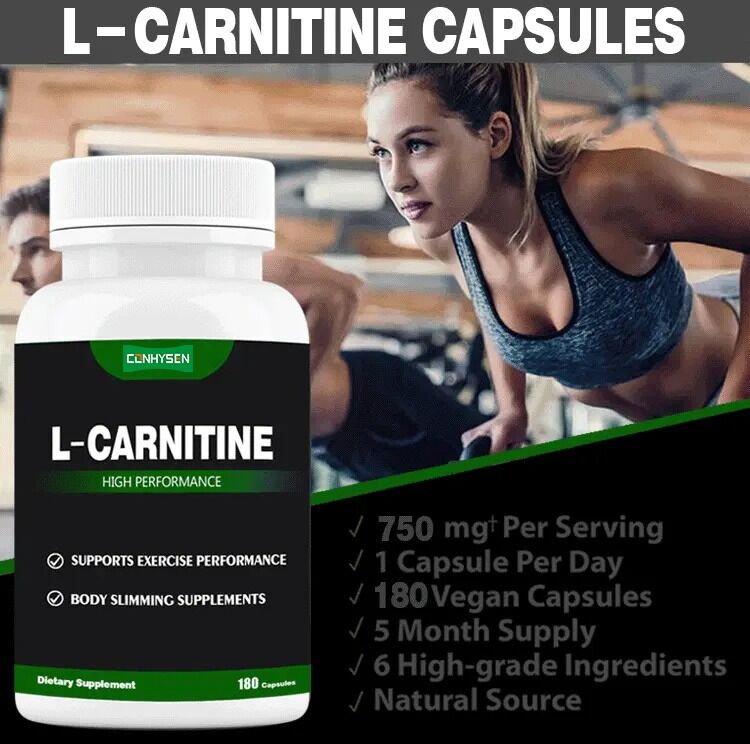 Nhãn riêng bổ sung chế độ ăn uống L-Carnitine Fumarate Lá sen giảm cân Giảm cân L-Carnitine viên nang chất xơ chế độ ăn uống