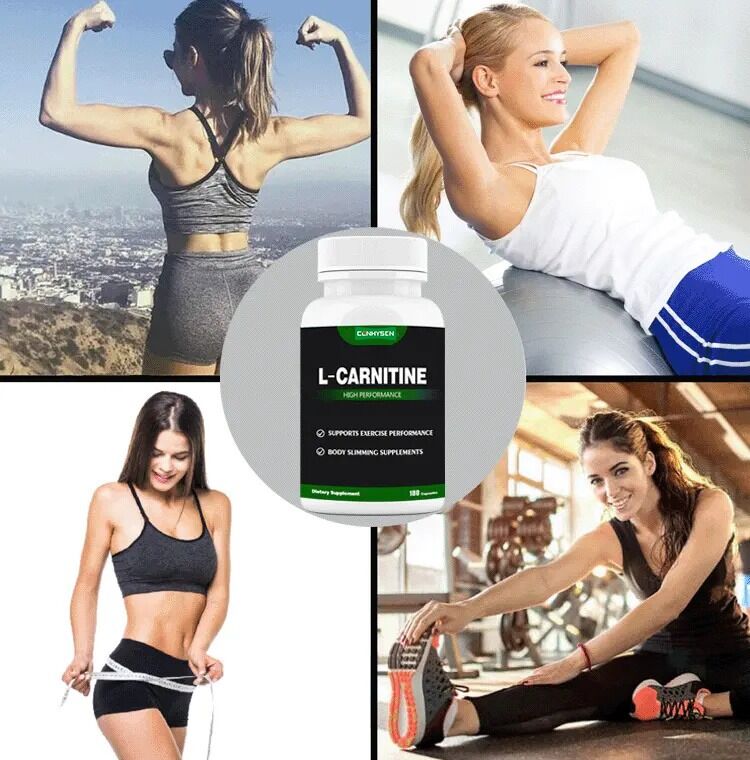 Nhãn riêng bổ sung chế độ ăn uống L-Carnitine Fumarate Lá sen giảm cân Giảm cân L-Carnitine viên nang chất xơ chế độ ăn uống