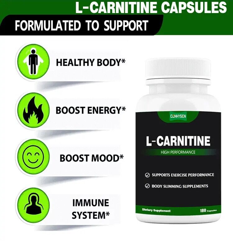 Nhãn riêng bổ sung chế độ ăn uống L-Carnitine Fumarate Lá sen giảm cân Giảm cân L-Carnitine viên nang chất xơ chế độ ăn uống