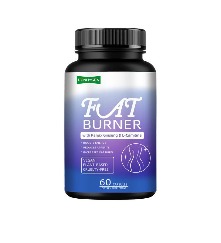 Thực phẩm bổ sung đốt mỡ chất lượng hàng đầu cho nam nữ với chiết xuất Nhân sâm, L-Carnitine 60 viên nang chay bổ sung chất xơ
